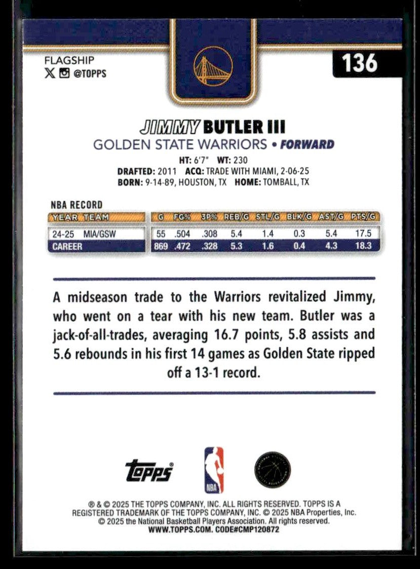 2025-26 Topps #136 Jimmy Butler III