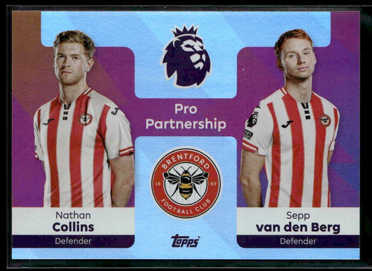 2025-26 Premier League #364 Nathan Collins / Sepp van den Berg PS Rainbow Foil