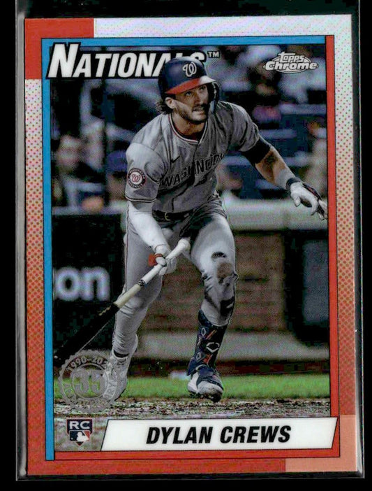 2025 Topps Chrome #90CB-16 Dylan Crews 1990 Topps Baseball 35th Anniversary