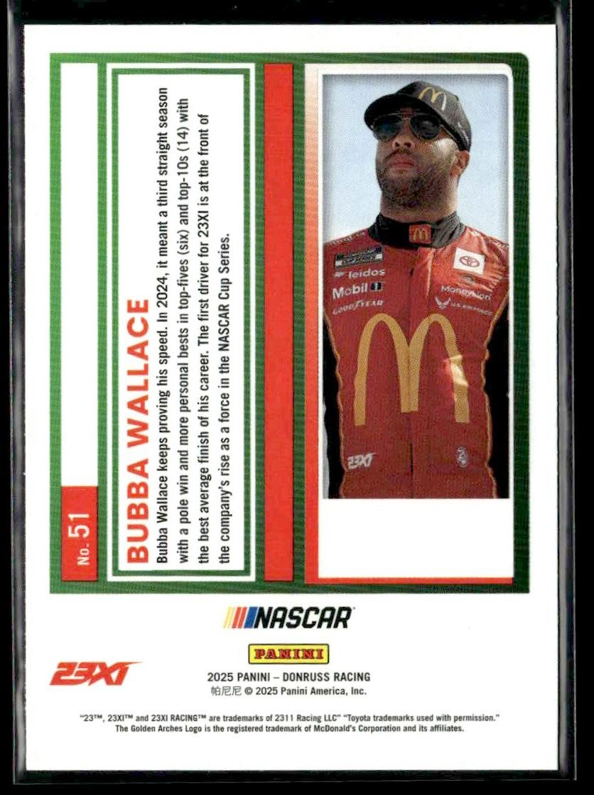 2025 Donruss #51 Bubba Wallace