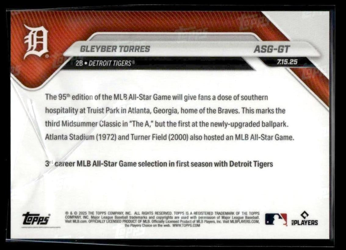 2025 Topps Now MLB All-Star Game #ASG-GT Gleyber Torres