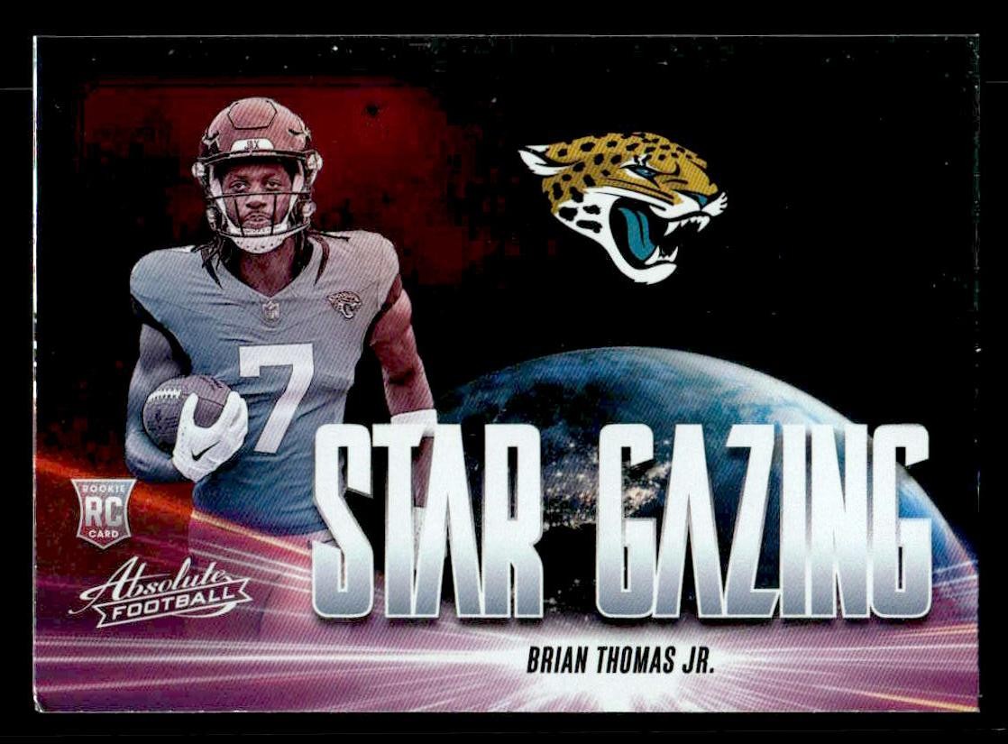 2024 Panini Absolute #SG-BTJ Brian Thomas Jr. Star Gazing