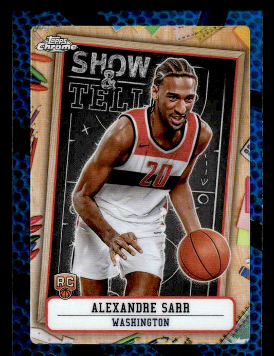 2024-25 Topps Chrome #ST-12 Alexandre Sarr Show and Tell