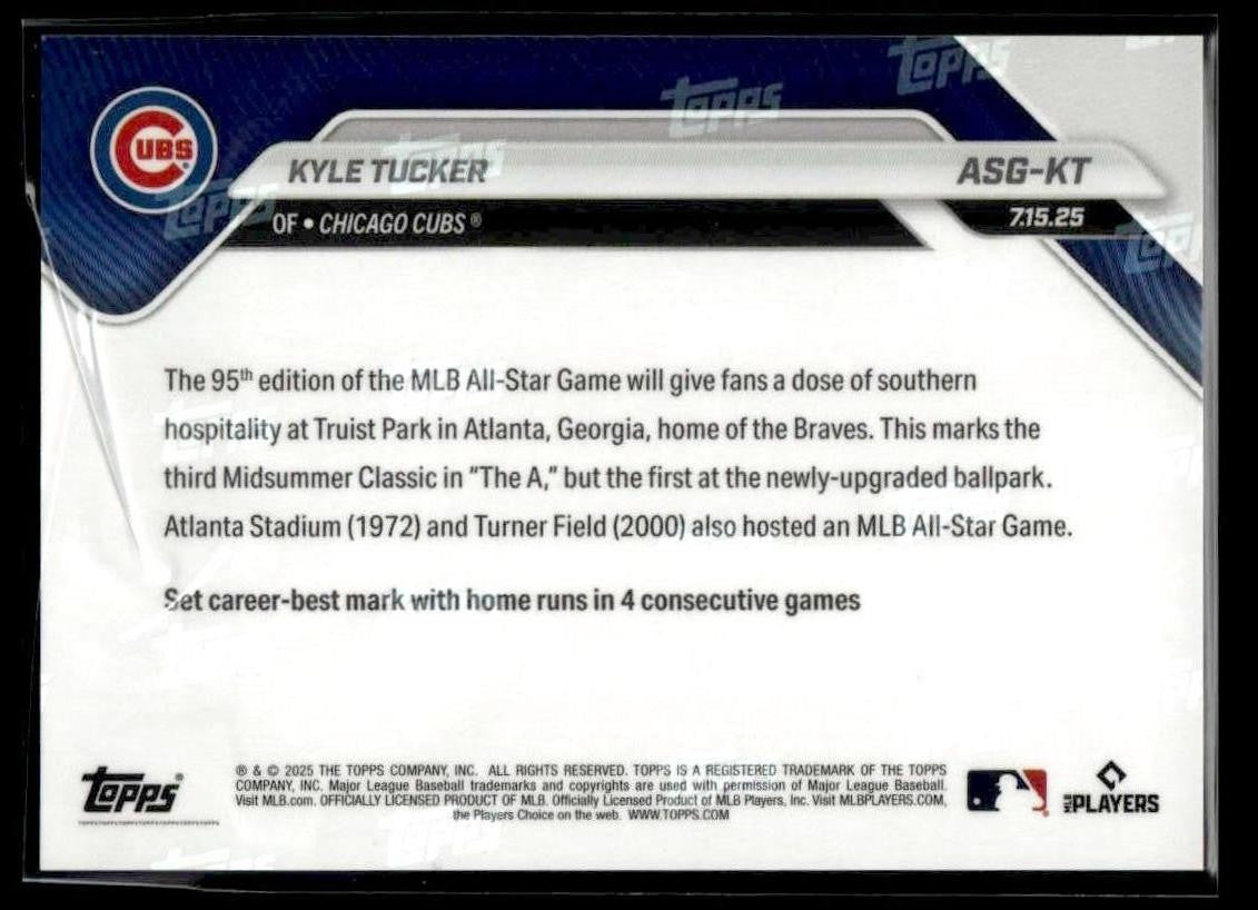 2025 Topps Now MLB All-Star Game #ASG-KT Kyle Tucker