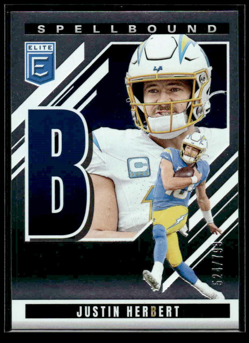 2025 Donruss Elite #37 Justin Herbert Spellbound #/799