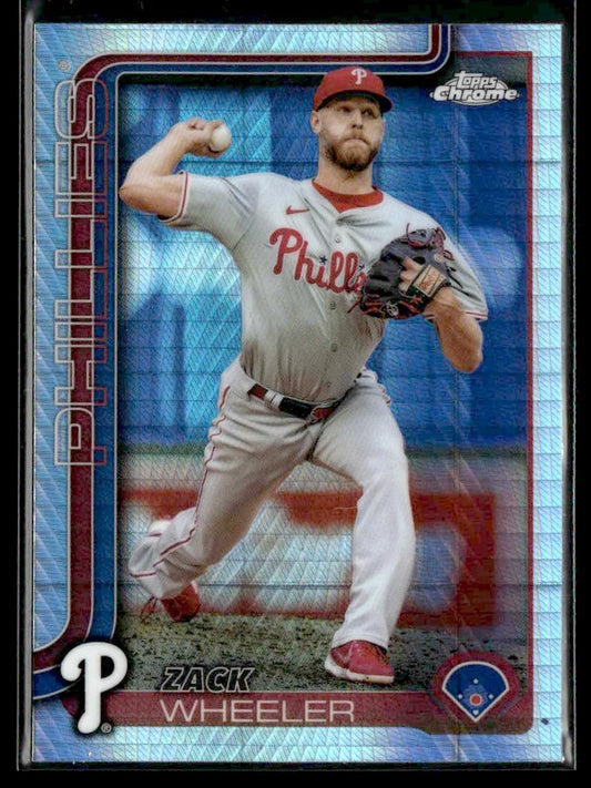 2025 Topps Chrome #189 Zack Wheeler Prism Refractors