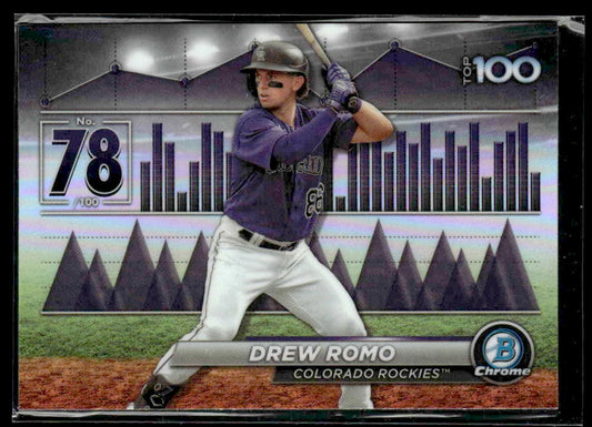 2024 Bowman #BTP-78 Drew Romo Bowman Scouts' Top 100