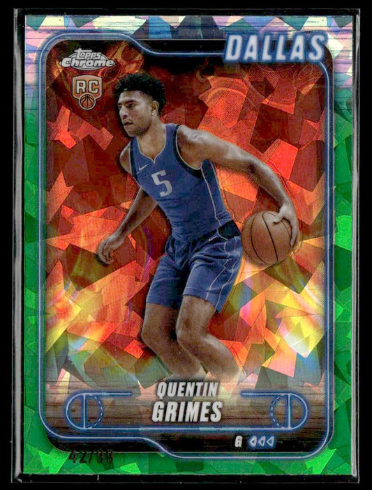 2024-25 Topps Chrome Sapphire #163 Quentin Grimes Green Sapphire #/99
