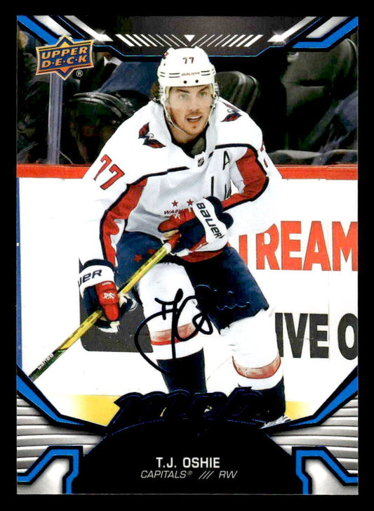 2022-23 Upper Deck MVP #151 T.J. Oshie Blue Script