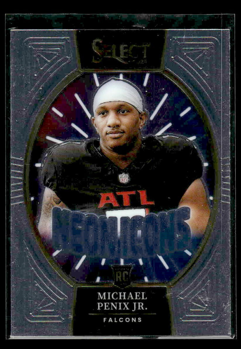 2024 Panini Select #10 Michael Penix Jr. Neon Icons