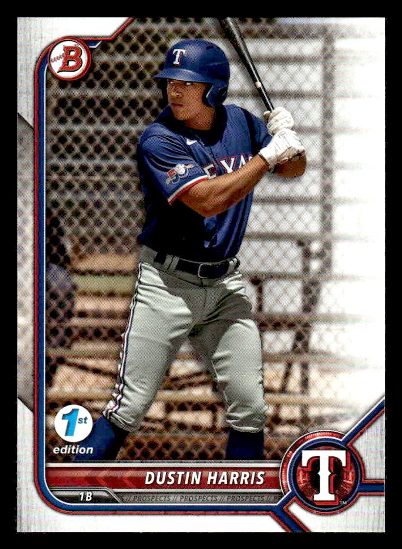 2022 Bowman Draft 1st Edition #BD-41 Dustin Harris