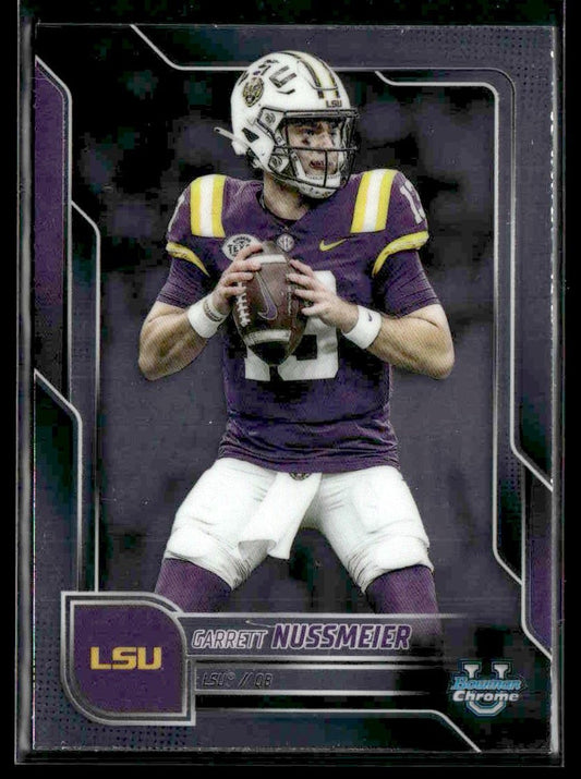 2025 Bowman University Chrome #189 Garrett Nussmeier