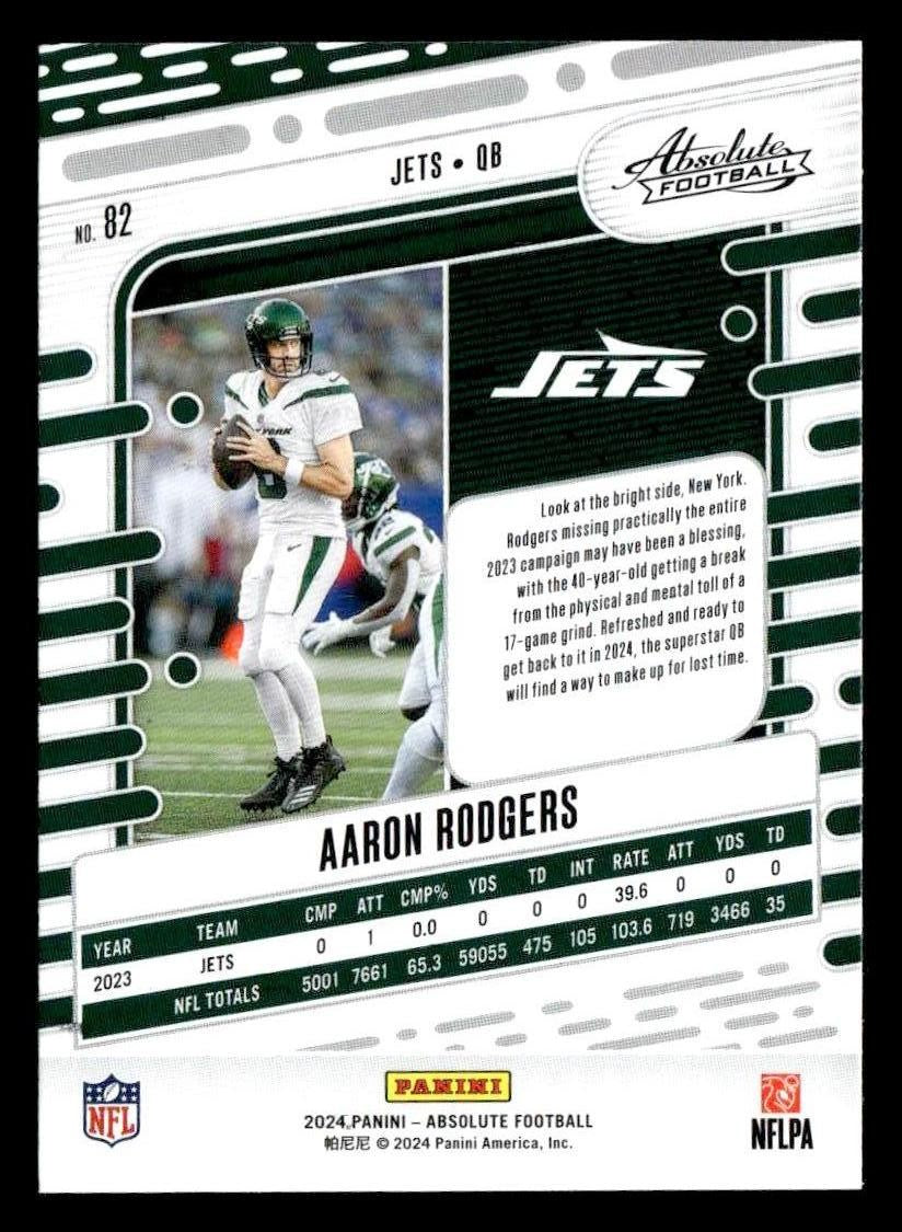 2024 Panini Absolute #82 Aaron Rodgers Retail