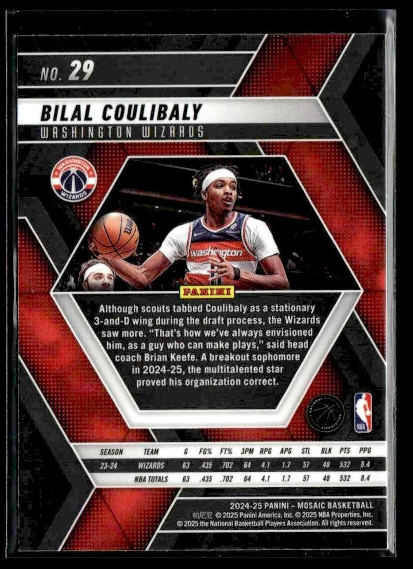 2024-25 Panini Mosaic #29 Bilal Coulibaly