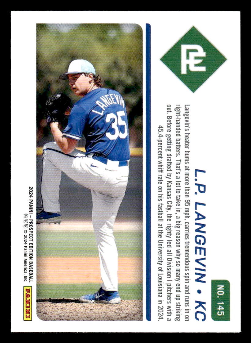 2024 Panini Prospect Edition #145 L.P. Langevin