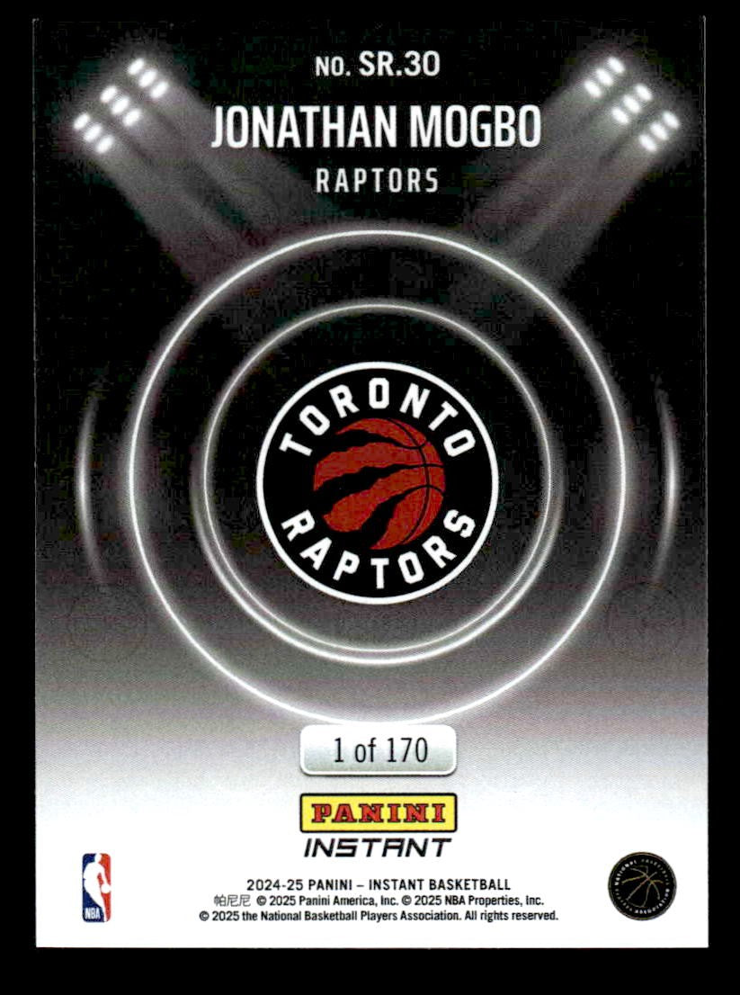 2024-25 Panini Instant NBA Spotlight Rookies #SR.30 Jonathan Mogbo
