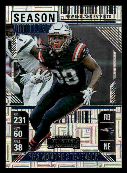 2024 Panini Contenders Football Mojo #68 Rhamondre Stevenson