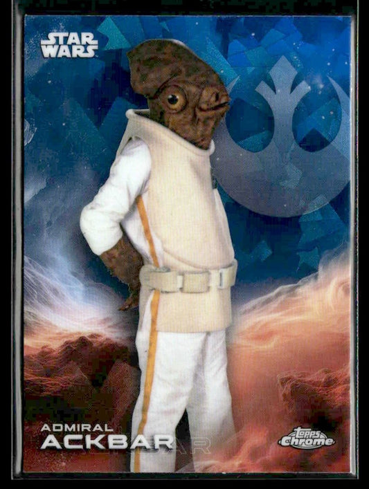 🌟 Admiral Ackbar — 2025 Topps Chrome Sapphire Edition Star Wars #1 🌟