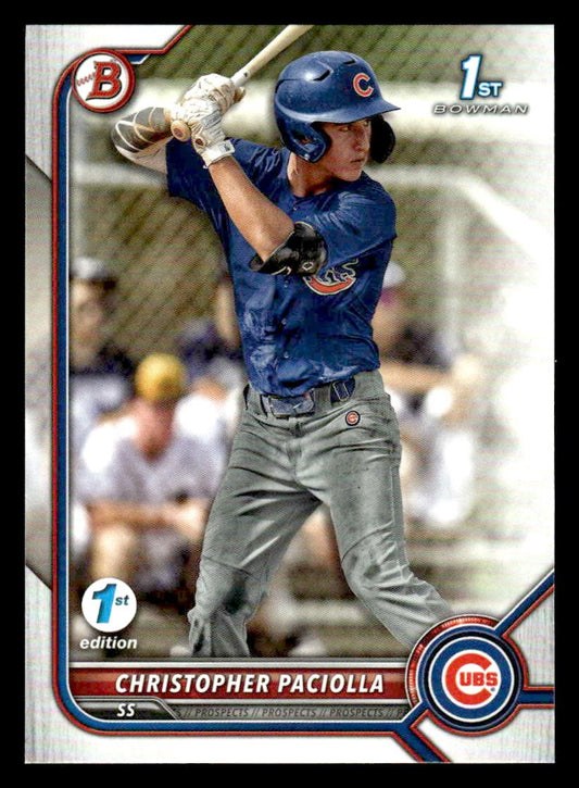 2022 Bowman Draft 1st Edition #BD-185 Christopher Paciolla
