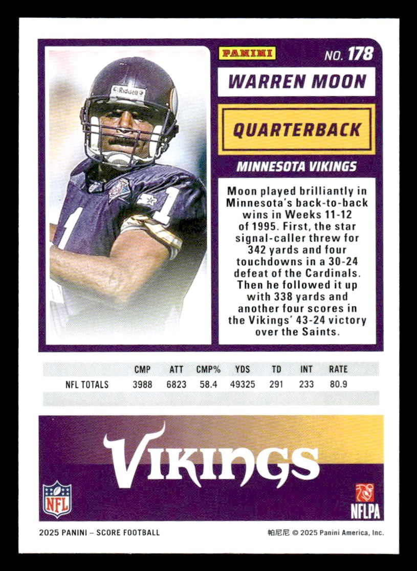 2025 Score #178 Warren Moon