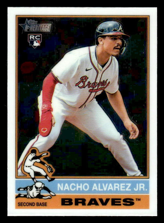 2025 Topps Heritage #145 Nacho Alvarez Jr. Chrome