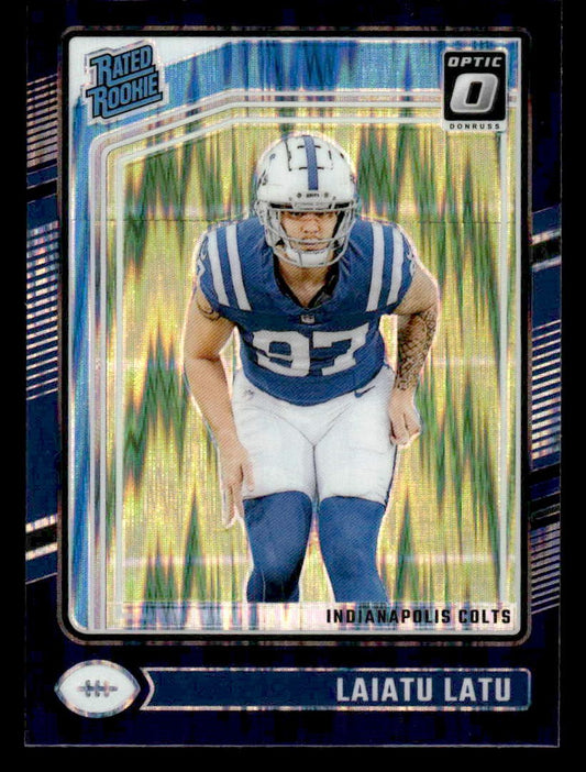 2024 Donruss Optic #267 Laiatu Latu Purple Shock