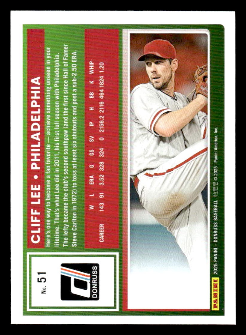 2025 Donruss #51 Cliff Lee