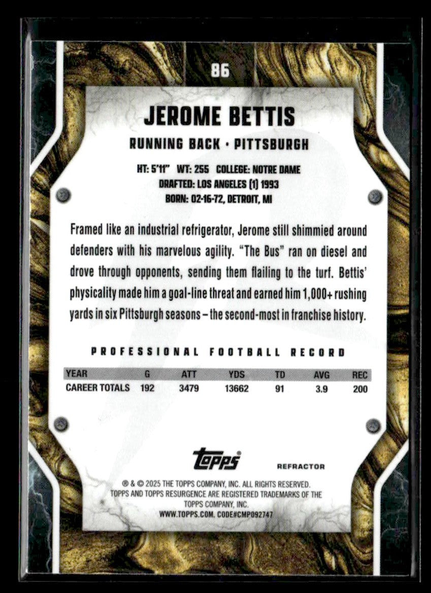 2024 Topps Resurgence #86 Jerome Bettis Refractor