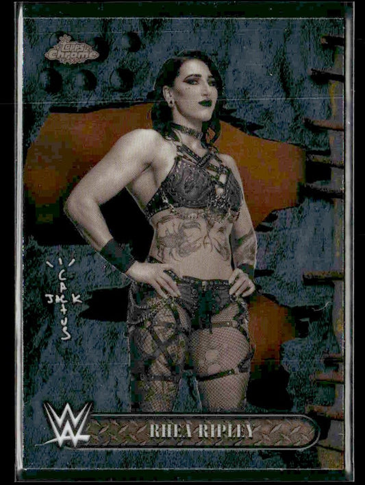 2025 Topps Chrome WWE x Cactus Jack #2 Rhea Ripley