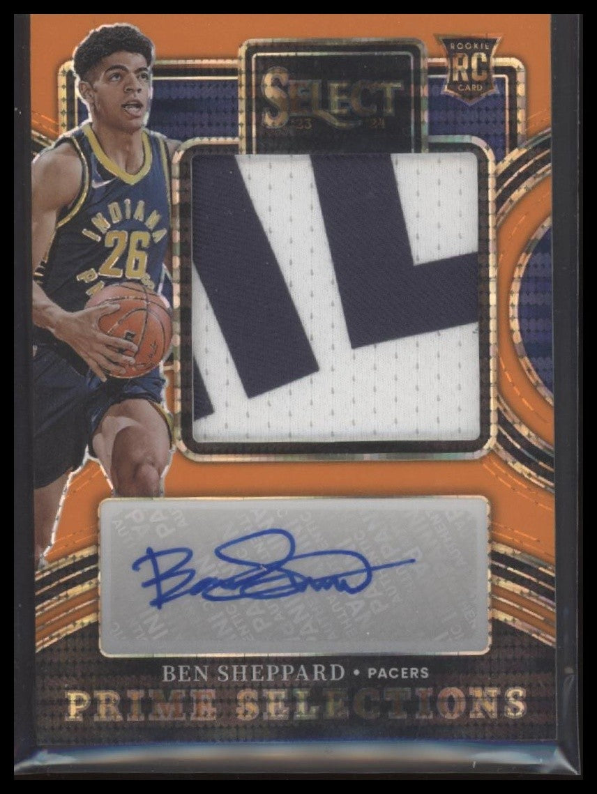 2023-24 Select #PS-SHP Ben Sheppard Prime Select Sigs Orange Pulsar FOTL #/30