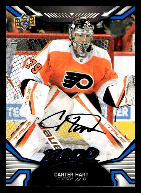 2022-23 Upper Deck MVP #31 Carter Hart Blue Script
