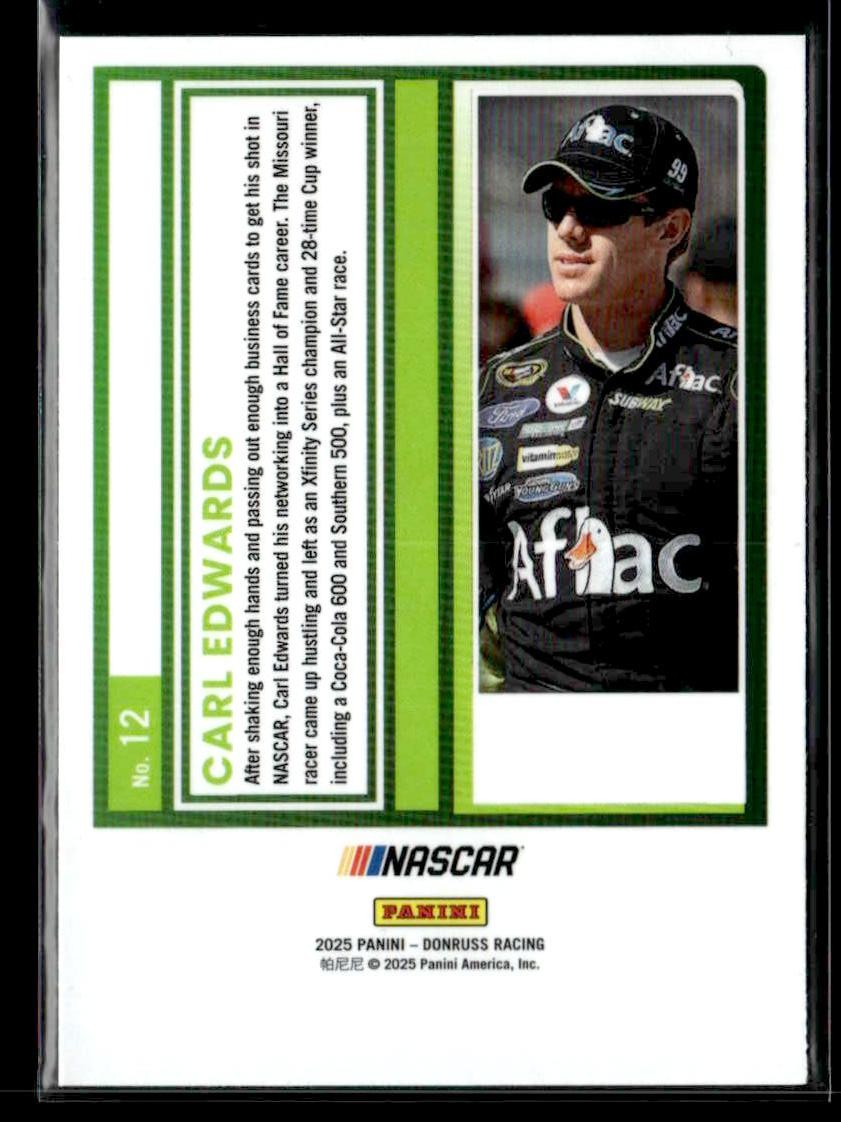 2025 Donruss #12 Carl Edwards Optic