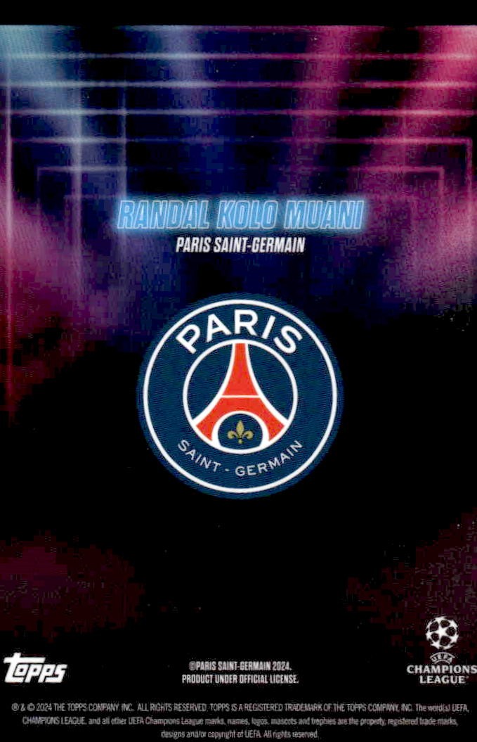 2023-24 Topps Showtime UEFA Club Competitions #NNO Randal Kolo Muani