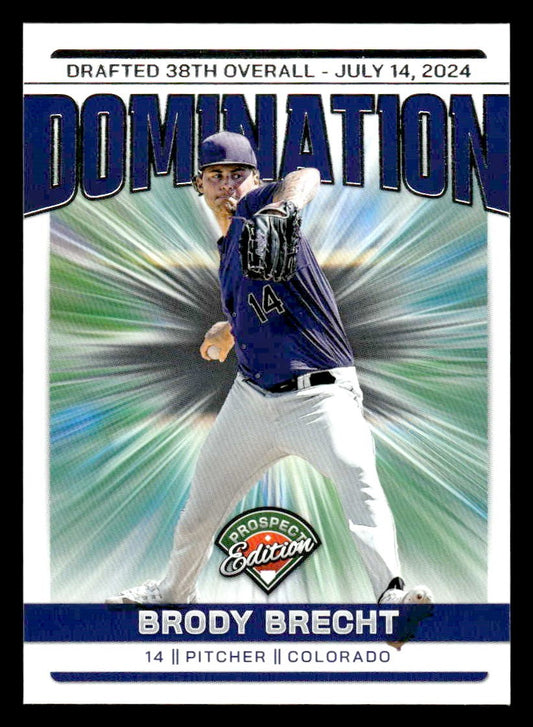 2024 Panini Prospect Edition #7 Brody Brecht Domination