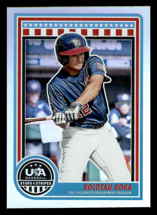 2025 Panini Stars and Stripes USA Baseball #187 Kolotau Koka