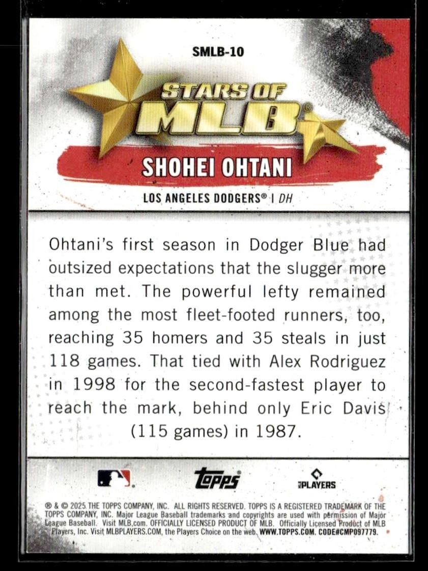 2025 Topps #SMLB-10 Shohei Ohtani Stars of MLB