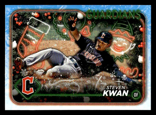 2024 Topps Holiday #H159 Steven Kwan