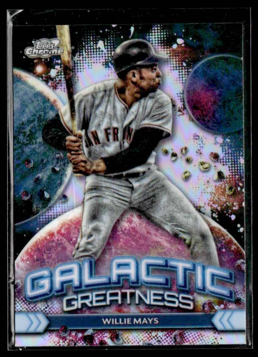 2024 Topps Chrome Cosmic #GG-1 Willie Mays Galactic Greatness