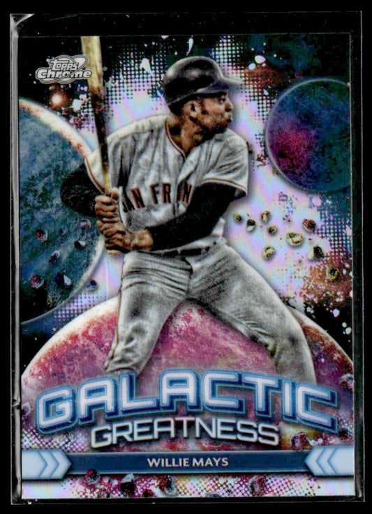2024 Topps Chrome Cosmic #GG-1 Willie Mays Galactic Greatness