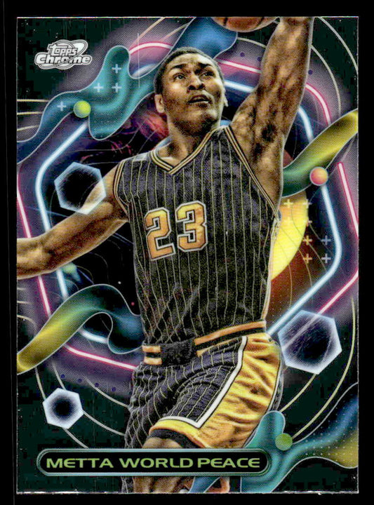 2023-24 Topps Chrome Cosmic #52 Metta World Peace