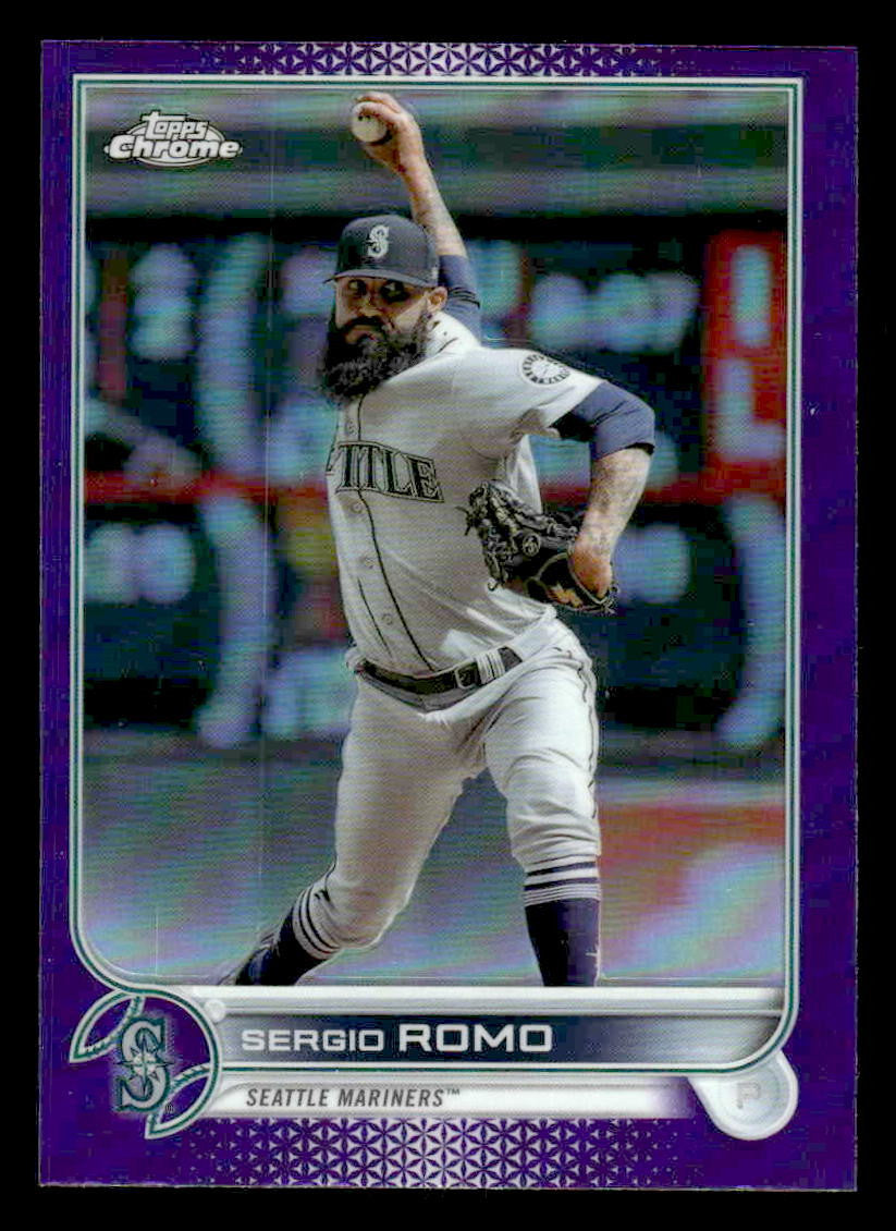 2022 Topps Chrome Update #USC25 Sergio Romo Purple Refractor