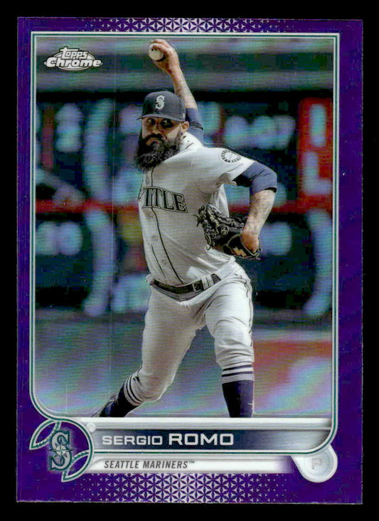 2022 Topps Chrome Update #USC25 Sergio Romo Purple Refractor