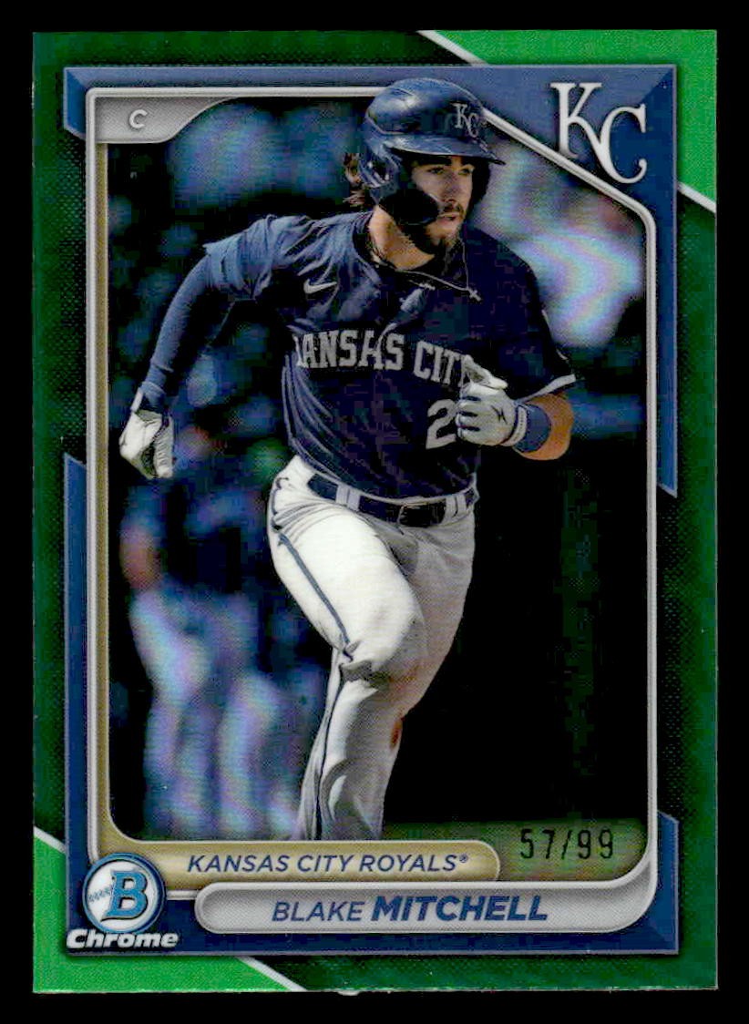 2024 Bowman Chrome #BCP-209 Blake Mitchell Prospects Green Refractors #/99