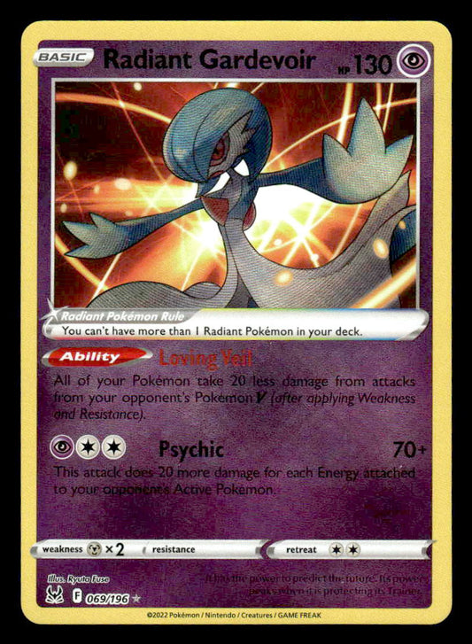 SWSH11: Lost Origin #069/196 Radiant Gardevoir Holo Radiant Rare