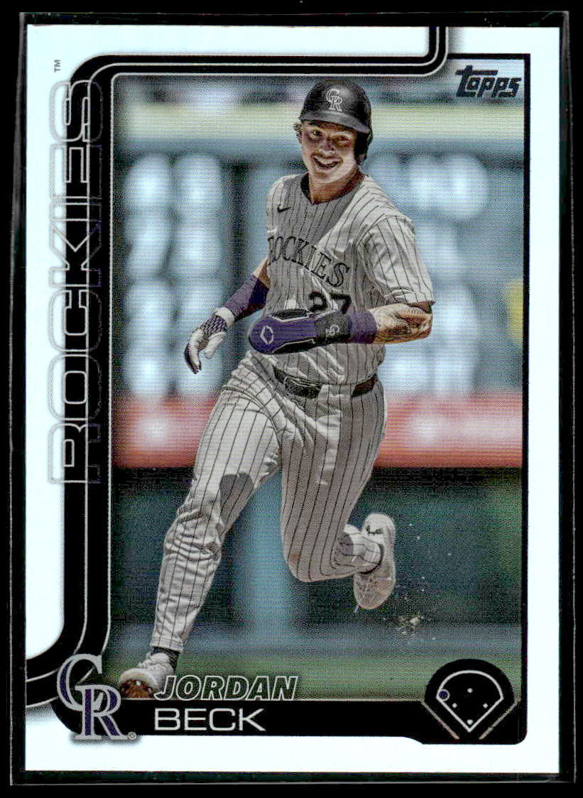 2025 Topps #139 Jordan Beck Rainbow Foil