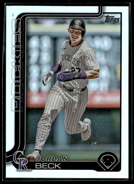 2025 Topps #139 Jordan Beck Rainbow Foil