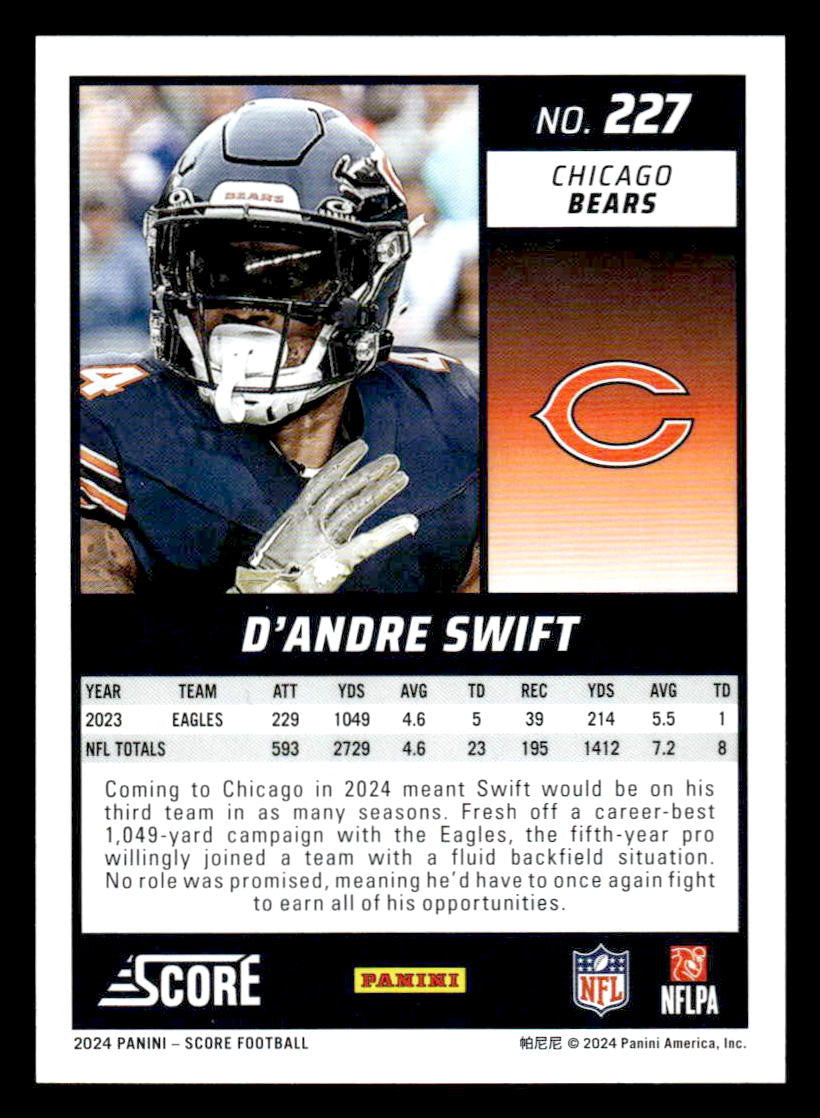 2024 Score #227 D'Andre Swift
