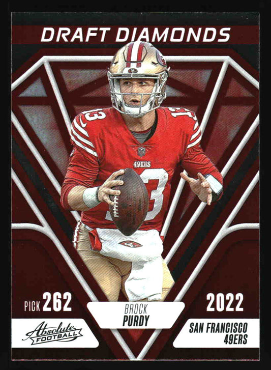 2023 Panini Absolute #DD-2 Brock Purdy Draft Diamonds