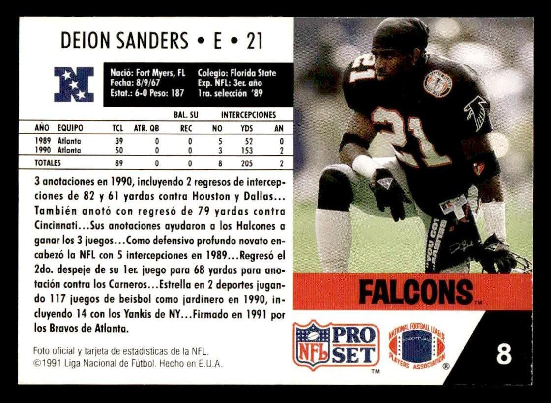1991 Pro Set #98 Deion Sanders