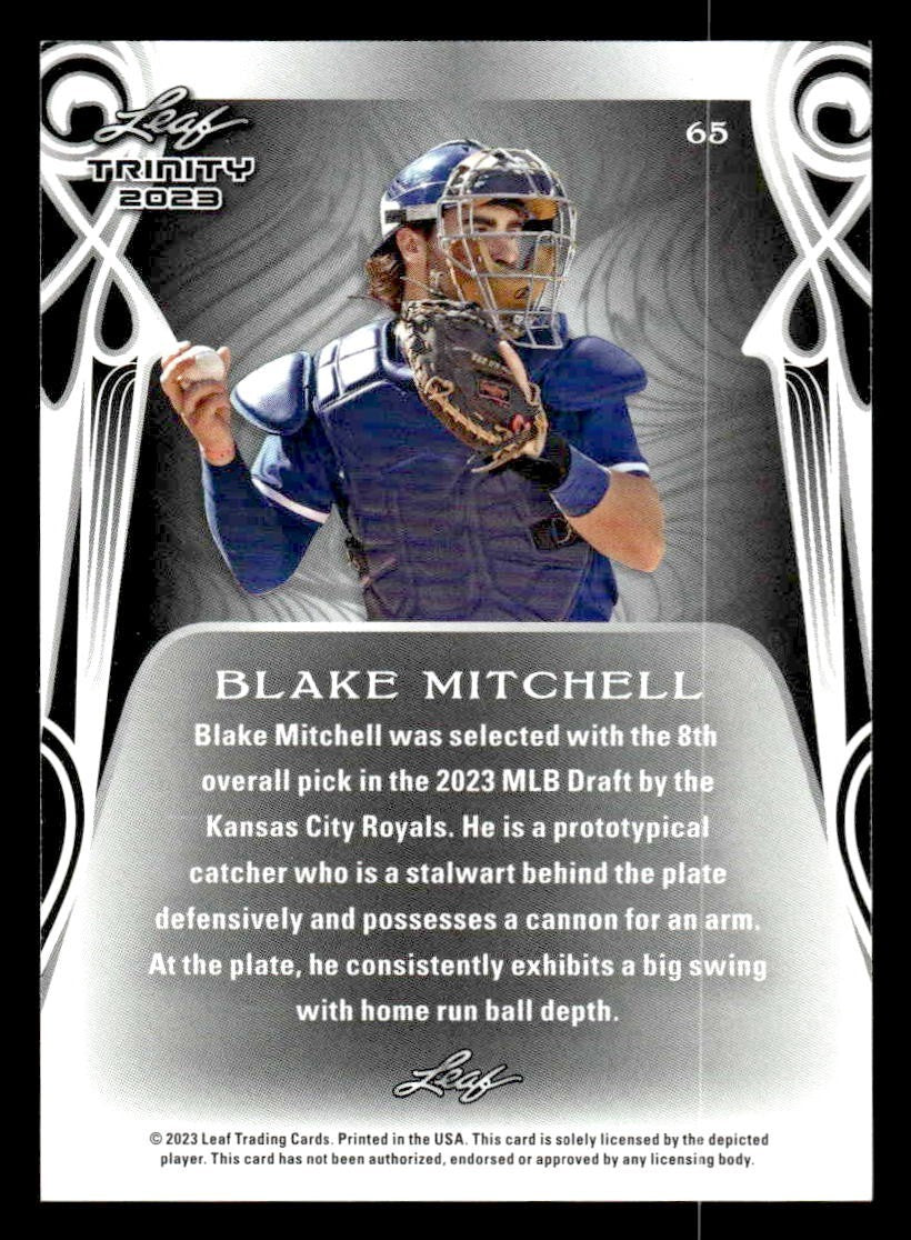 2023 Leaf Trinity #65 Blake Mitchell
